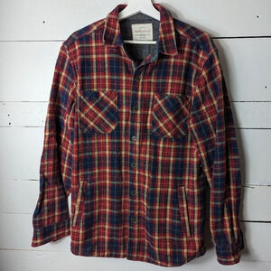 Weatherproof Men's Vintage Twill Plaid Shirt Jacket Size M